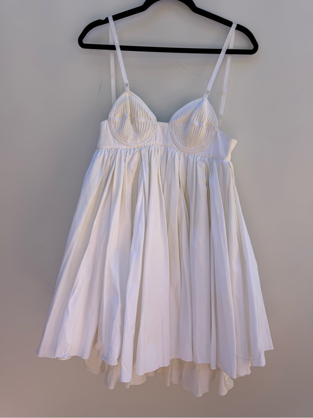 Vintage S/S 2003 Miu Miu White Mini Bustier Dress